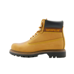 CAT Colorado Leather Abrasion Resistant Slip Resistant Crew Outdoor Boots Unisex Yellow