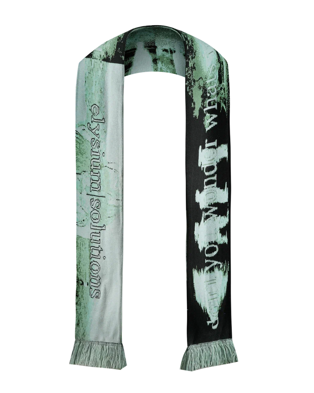 IPSUM green scarf