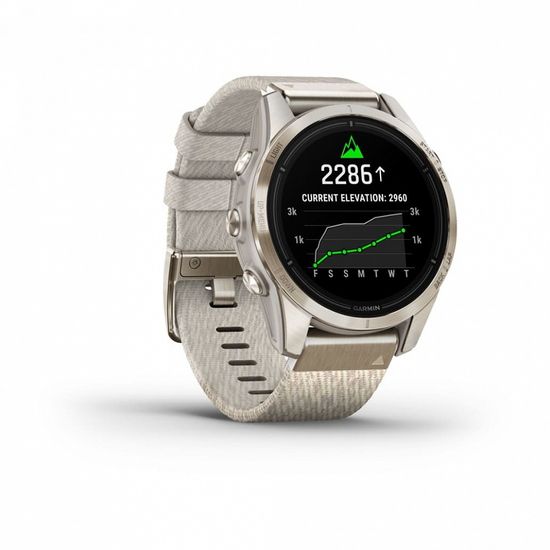 Смарт-часы Garmin EPIX Pro (Gen 2) Sapphire Edition 42 mm, Soft Gold + light sand silicone watch band 010-02802-20