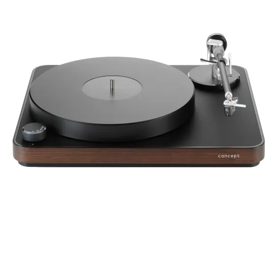 Clearaudio Concept MM/S Black / Dark Wood + Satisfy Kardan