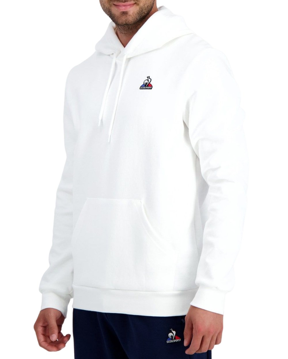 Мужская теннисная кофта Le Coq Sportif SAISON 1 Hoody N°1 SS23 - new optical white