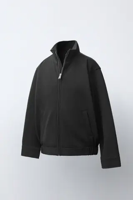 ZARA БОМБЕР COMFORT, МЯГКИЙ СЕРЫЙ