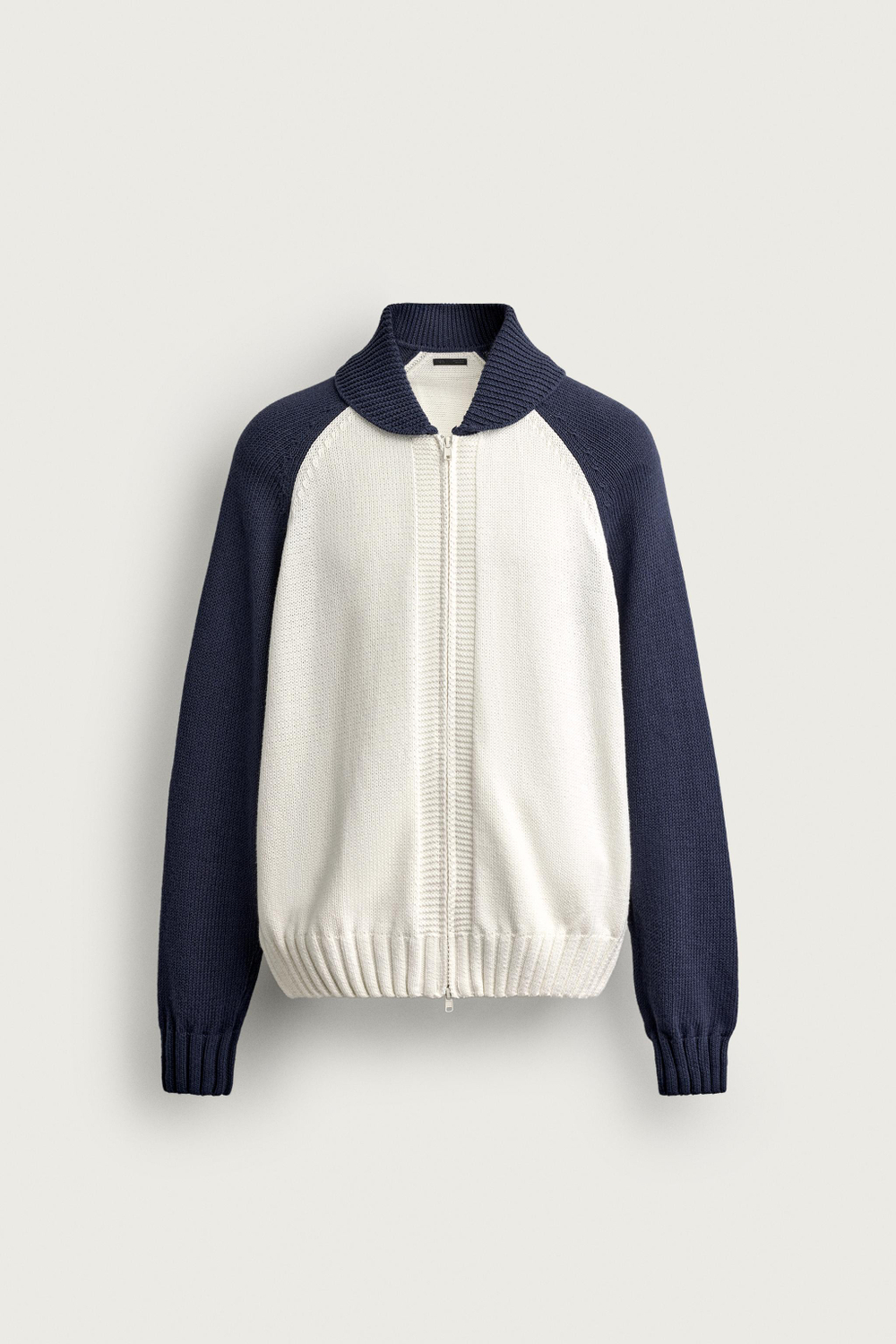 КАРДИГАН RELAXED FIT В СТИЛЕ COLOR BLOCK — ZARA