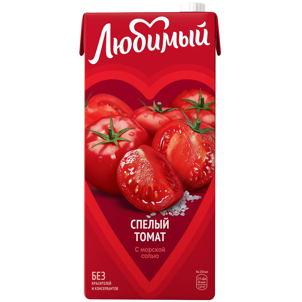 Нектара Любимый Спелый Томат объёмом 0,95 литра