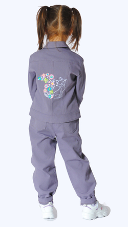 Комплект джинсовый для девочки 2-8 лет Fleur de Vie