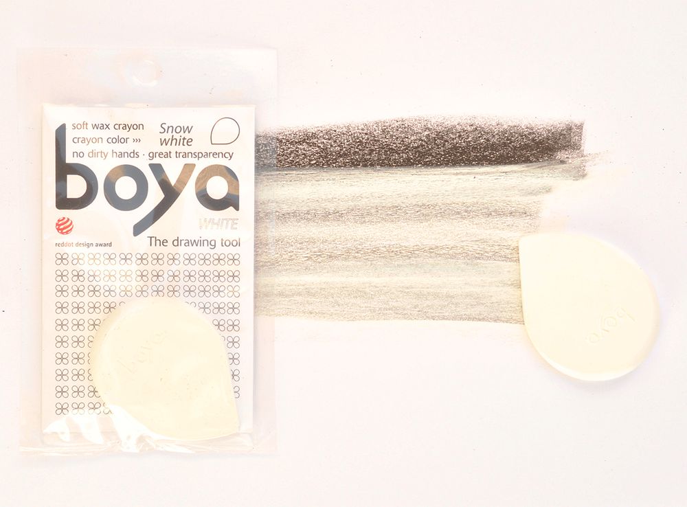 Пастель восковая Boya, мелок, 20 г, 1 шт, белый Пастель восковая Boya, мелок, 20 г, 1 шт, белый