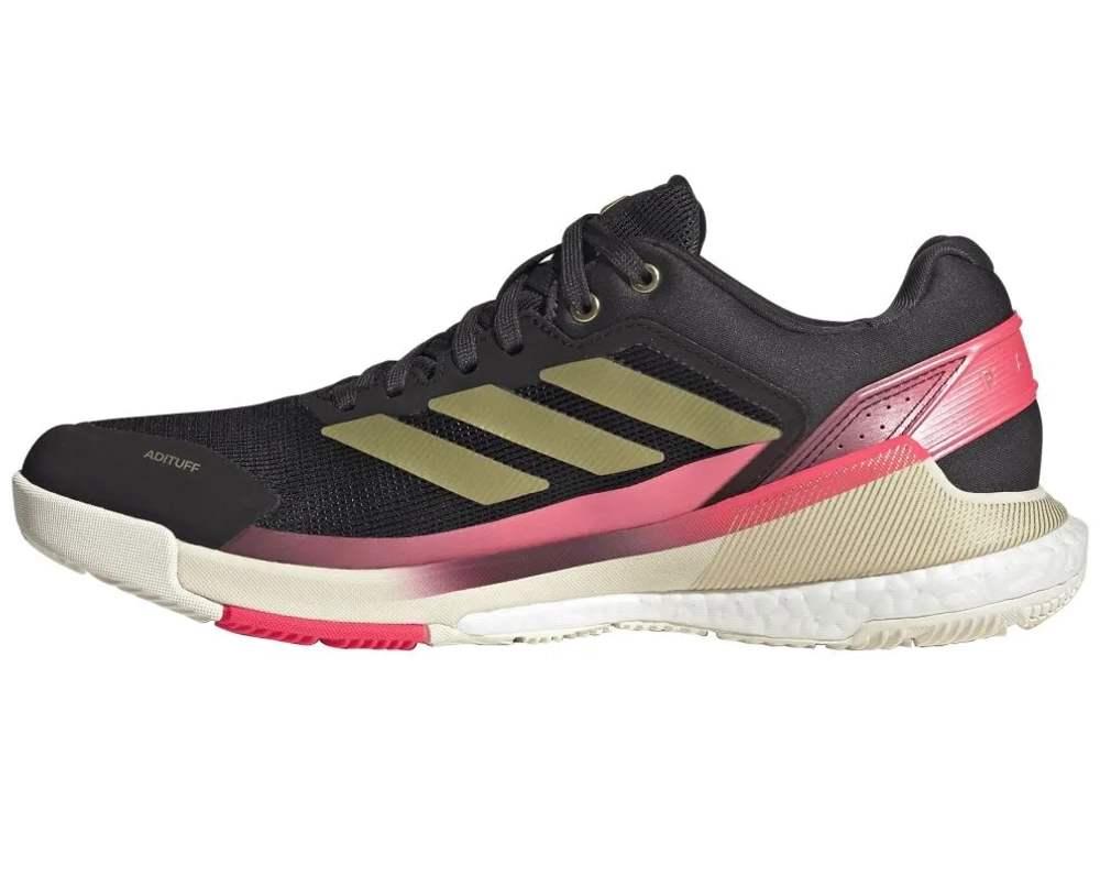 Мужские кросовки для Padel Adidas Crazyquick Boost Padel M - core black/gold metallic/ solar turbo