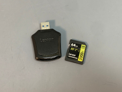 Lexar 64Gb Professional 2000x SDXC UHS-II U3 V90 + USB Reader