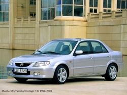 Порог Mazda 323 BJ, Familia, Protege 1998-2003 Полный профиль (0,8мм) хэтчбек, седан