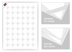 Наматрасник-топпер всесезонный 140х200 German Grass Люксер (Topper Silk)