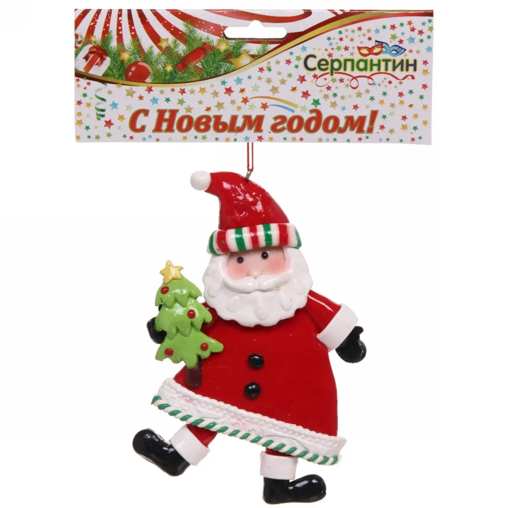 Подвеска Сandy «Весёлый Новый Год» 12,7 см, в ассортименте