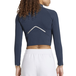 Женская теннисная футболка с длинным рукавом Adidas Pro Long Sleeve - aurora ink