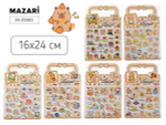 Наклейки декоративные 16*24см. "Капибара" 6 дизайнов (Mazari)