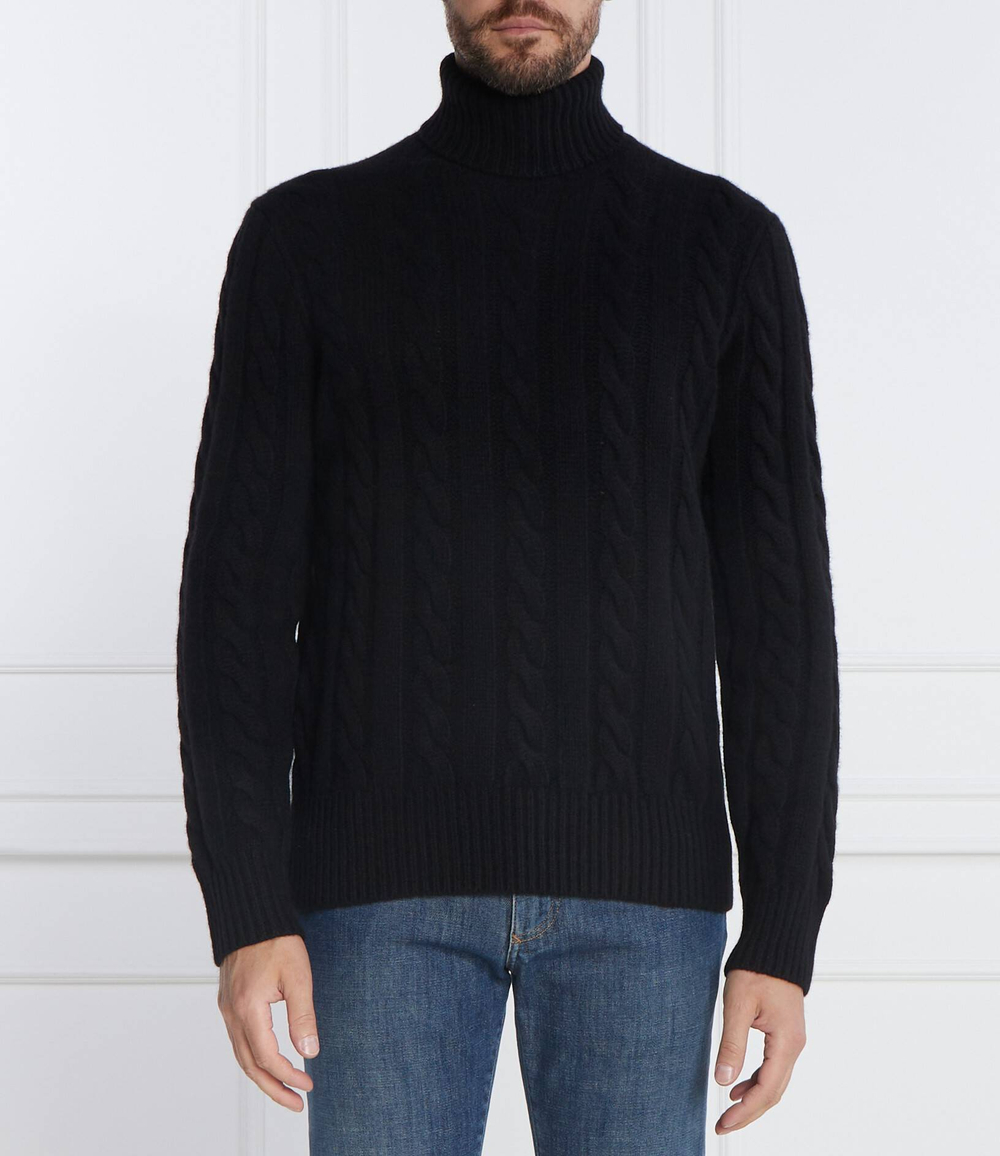 Хлопковый гольф POLO RALPH LAUREN - черный(710917035)