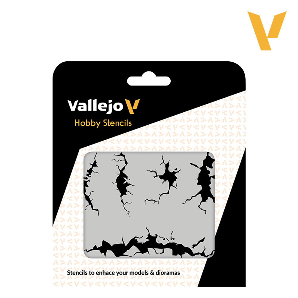 Hobby Stencils: Cracked Wall