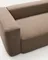 Двухместный диван Blok из коричневой синели, 210 см