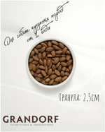 Сухой корм Grandorf с индейкой для взрослых собак крупных пород, 3кг