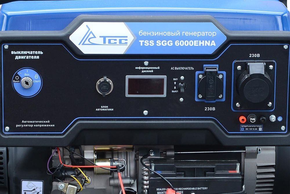 Бензогенератор TSS SGG 6000EHNA в погодозащитном кожухе МК-1.1 - [6 кВт / 26 А]