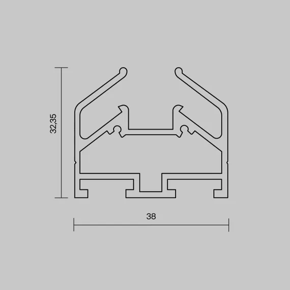 Профиль Accessories for tracks Levity TRA184MP-212S(N) Maytoni