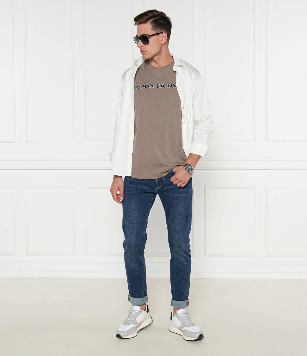 Футболка Armani Exchange - бежевый(6DZTBD ZJ3VZ)