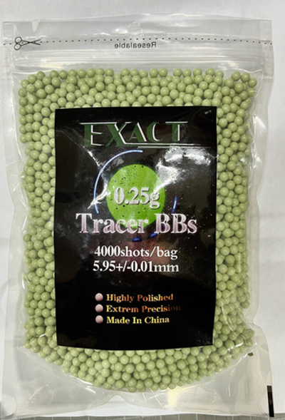 Шары EXACT трассирующие 0,25g (1кг, зеленые)