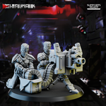 Astra Militarum Vostroyan Firstborn Heavy Weapons Squad Расчёт тяжёлого болтера миниатюра для dnd, днд, pathfinder, фентези, Настольная игра, НРИ, Варгейм, РПГ