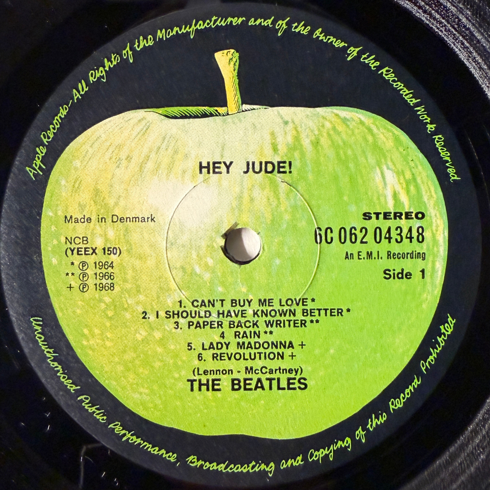 The Beatles ‎– Hey Jude (Дания 1970г.)