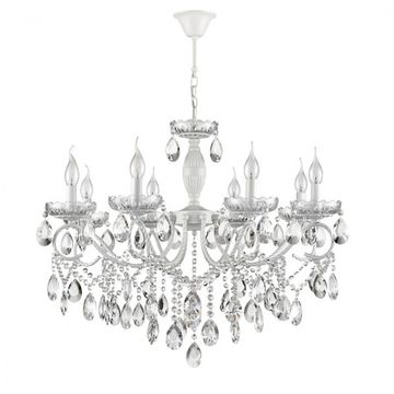 Подвесная люстра 8*E14 8189/8 белый Snow Lumion