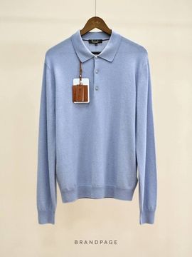 Поло голубое от Loro Piana BP5-510860