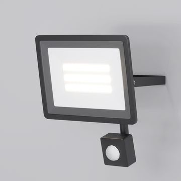 Светодиодный прожектор с датчиком движения 30W 4000К FL001-L30B4KSR чёрный Flood Outdoor Maytoni