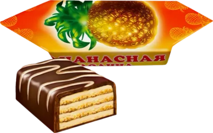 Конфета Ананасная долина вафельная Славянка 300г