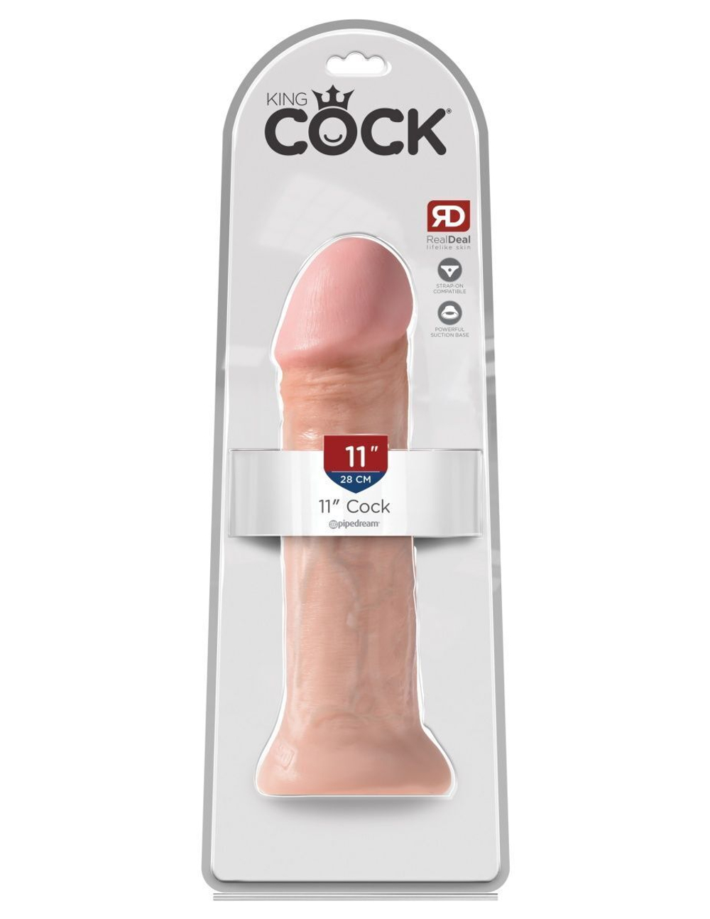 Фаллоимитатор-гигант телесного цвета на присоске 11 Cock - 28 см. (Цвет: телесный)