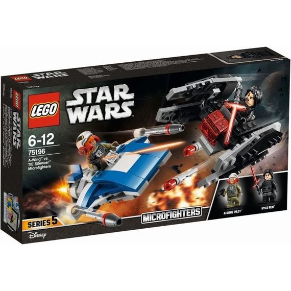 LEGO  A-wing vs TIE Silencer Microfighters