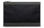 Balenciaga Calfskin With Cotton Canvas Clutch Medium Men"s Black