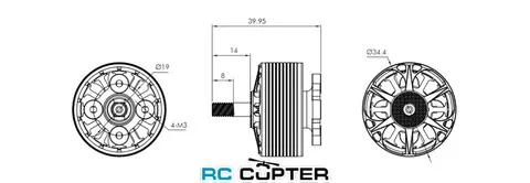 T-Motor CINE66 2812 KV1155 4-6S