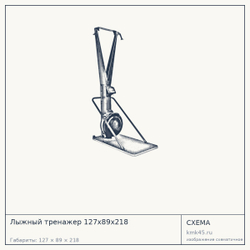 Лыжный тренажер 127х89х218 — от 91 000 ₽