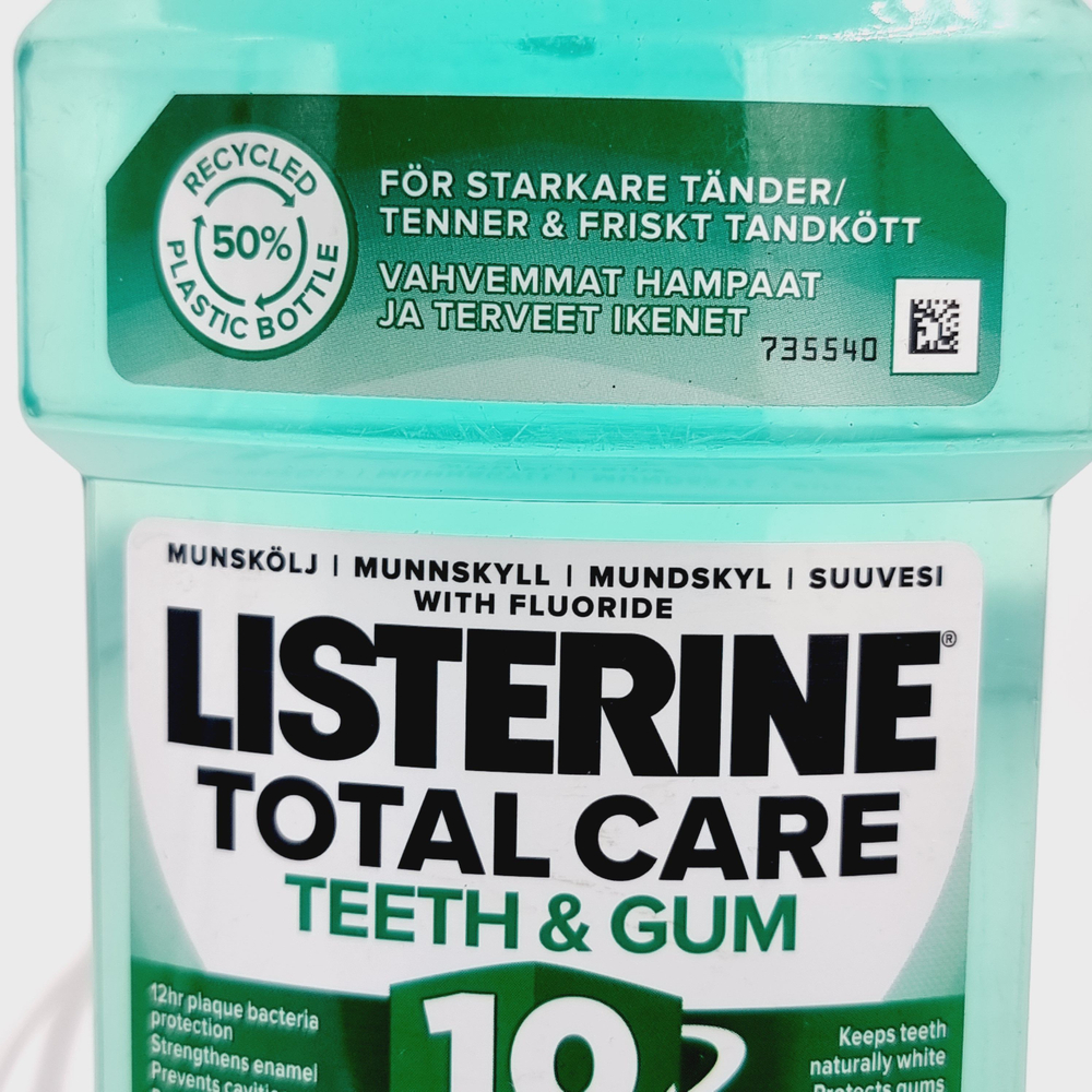 ОПОЛАСКИВАТЕЛЬ ДЛЯ ПОЛОСТИ РТА Listerine Total Care Teeth & Gum 10 в 1 свежая мята а 500 мл (Из Финляндии)