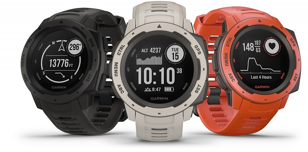 Умные часы Garmin Instinct Solar Flame Red, 010-02293-20