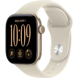 Apple Watch S12 42 mm Light Gold Aluminum Case | Sand Sport Band, M/L