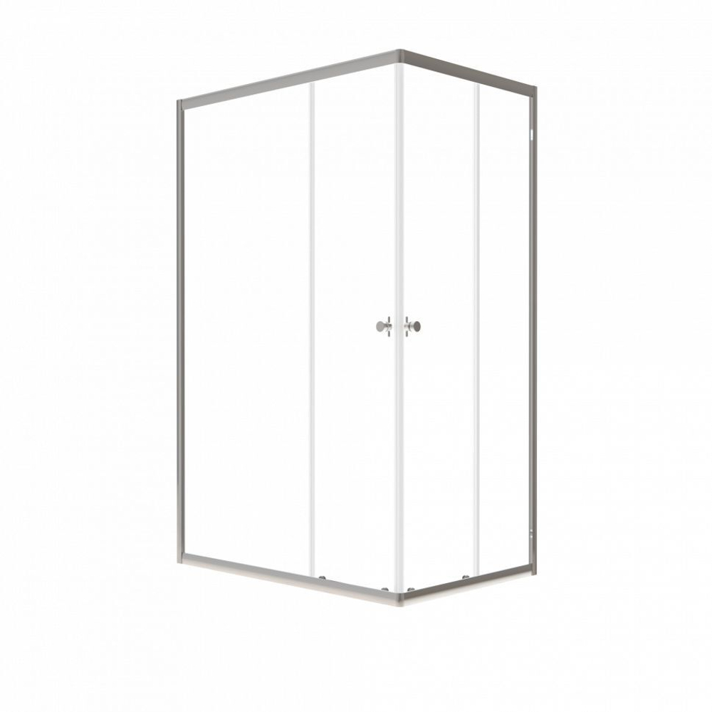Душевая ширма DIONRIA (120х80) прозрачное стекло, профиль хром