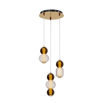 Подвесной светодиодный светильник 33W 3000К MOD273PL-L33G3K золото Drop Maytoni