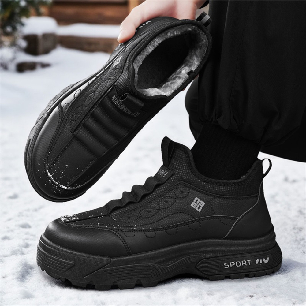 CHENGSHILUOTUO Elderly Insulated Shoes Men"s