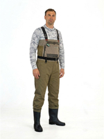 Вейдерсы забродники для рыбалки HIGASHI Pro Guide w/boot (резиновая подошва) XXXL
