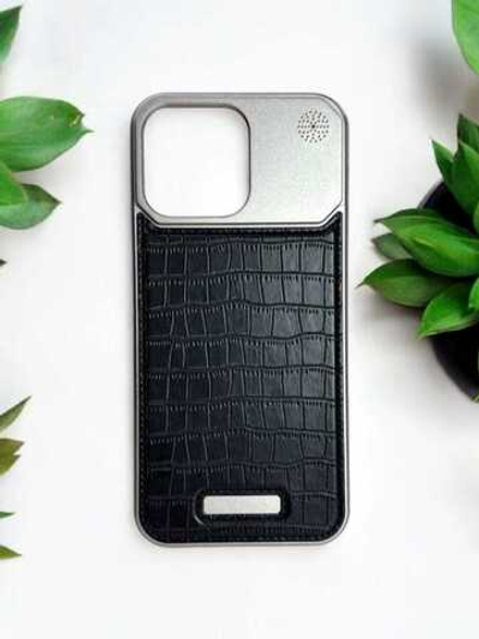 Металлический чехол "Крокодил" iPhone 15 ProMax