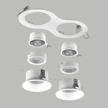 Светильник точечный 2*GU5.3 D6260606WMOD белый Domino Lightstar