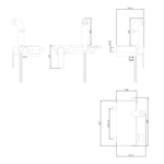 Смеситель с гигиеническим душем, Lemark Solo - LM7168CW