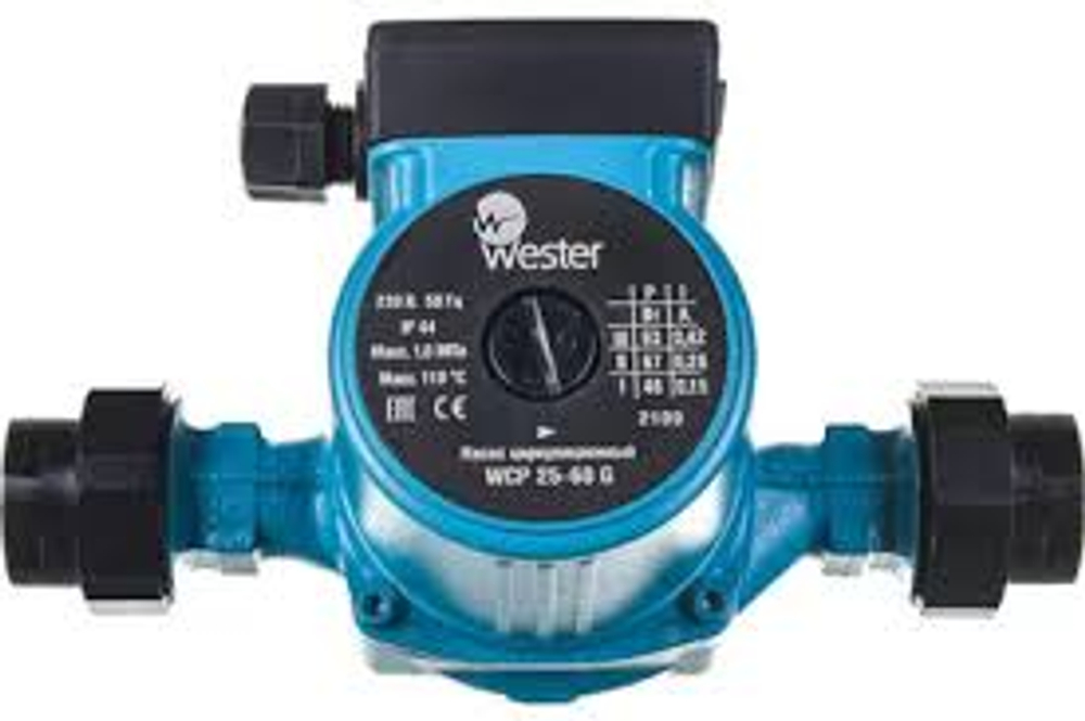 Насос циркул. WESTER WCP 25/100G (с гайками) (Q=7 м3/ч, H=6м) аналог TOP-S 25/10