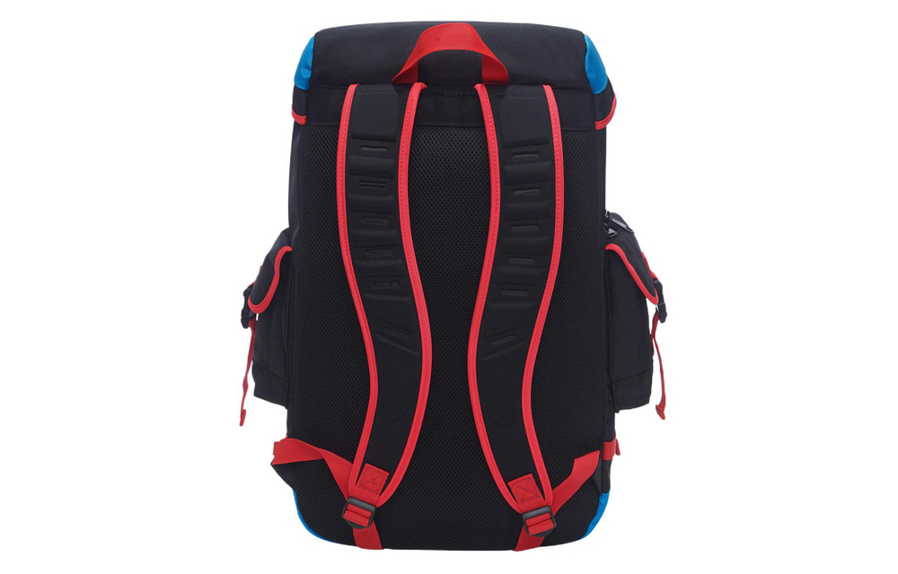 Li Ning Sports Basketball Collection Polyester Sports Backpack Regular Unisex Black Blue