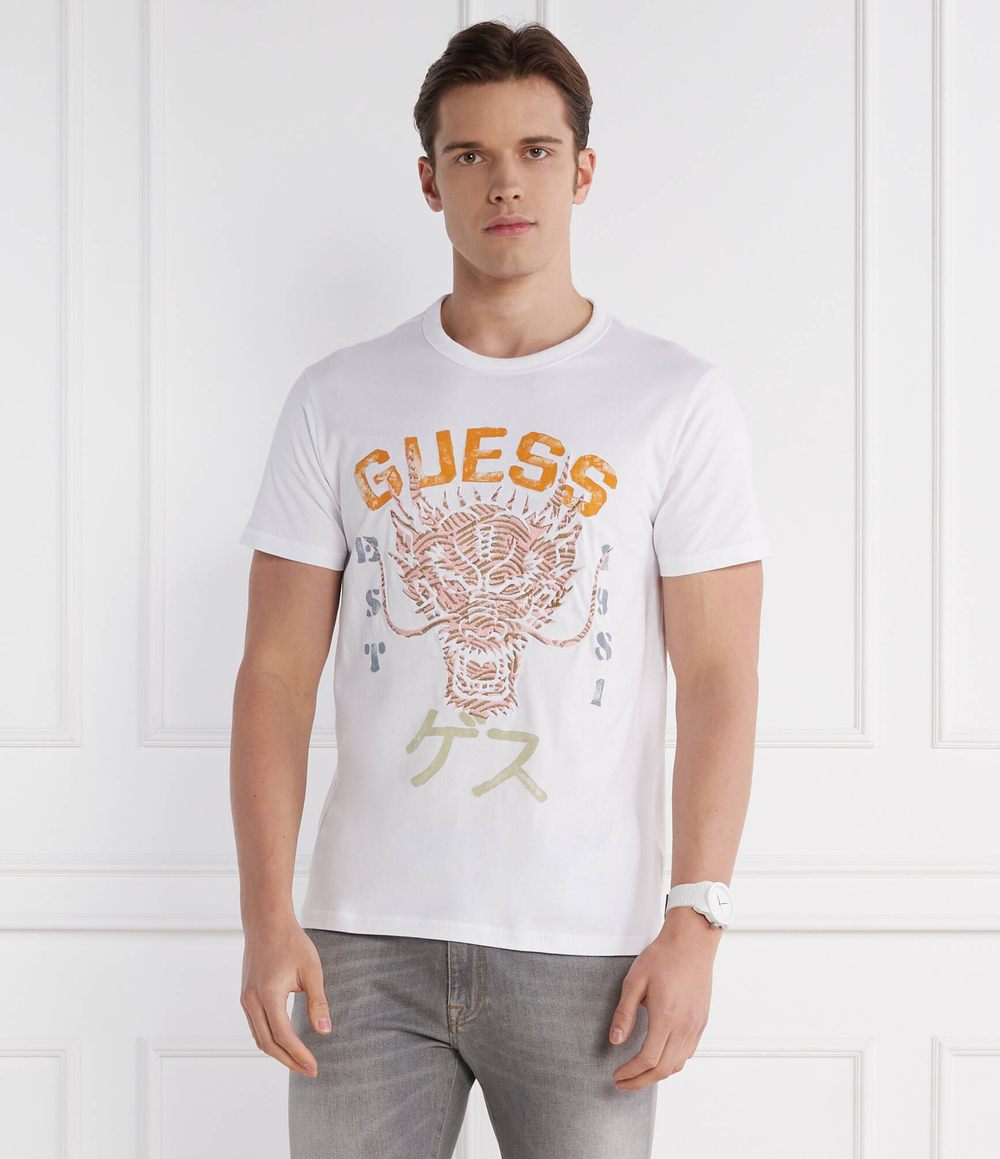 Футболка DRAGON GUESS - белый(M4GI21 K8FQ4)