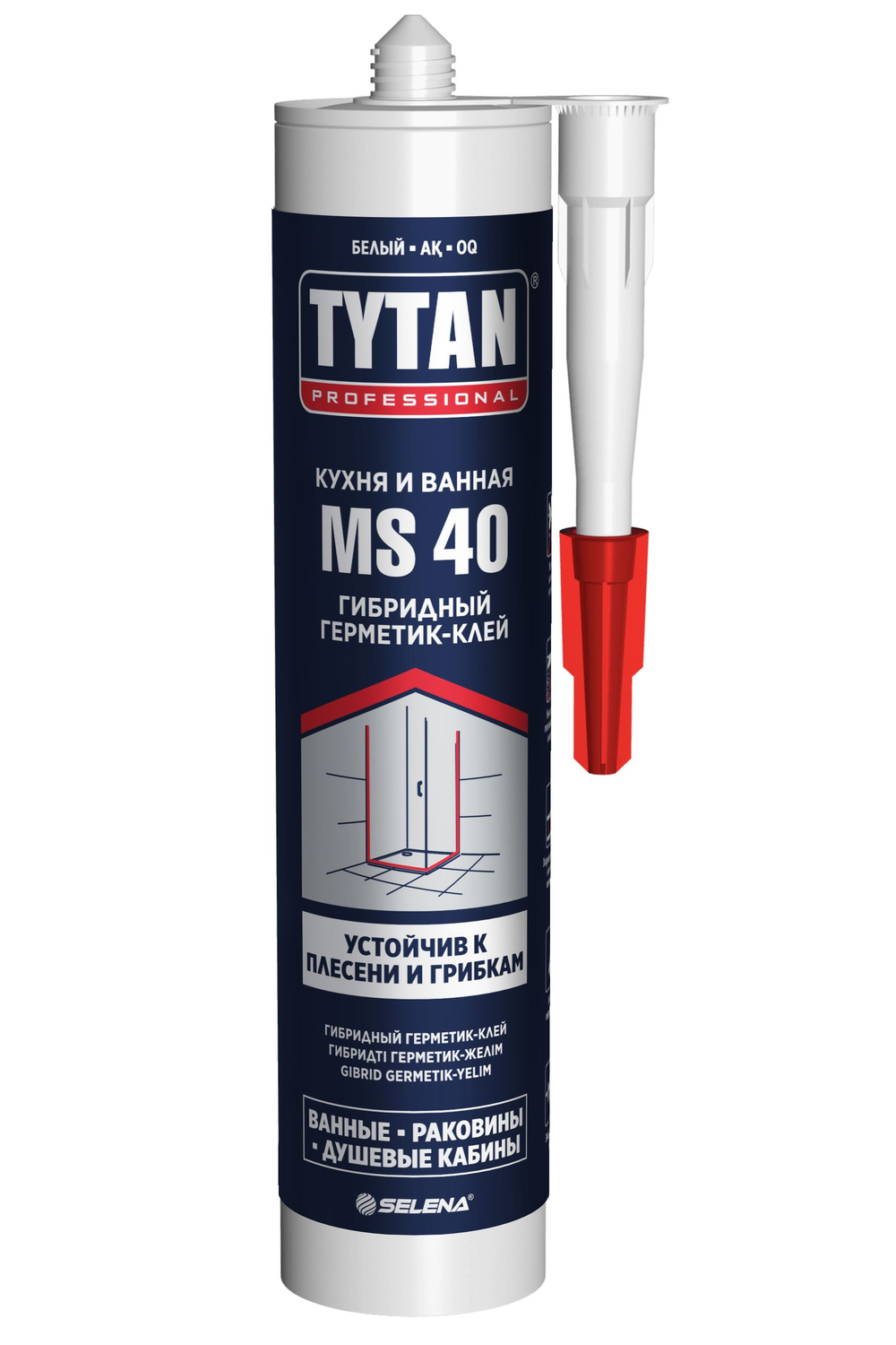 Tytan Professional Кровля и Фасад герметик-клей гибридный чёрный RAL9005 280 мл